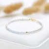 Strand 3MM Braccialetti con perline in pietra naturale a portata di mano Bracciale con perle Gioielli di moda per le donne Regalo del partito Tormalina Ametista Lavoro manuale