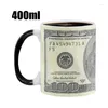 Tassen mit Farbwechsel, Kaffee-Dollar-Tassen, Teetasse, Espresso-Tasse, lustige Dollar-Scheine, Hitze