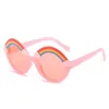 Accessoires pour cheveux 2 pièces enfants Po accessoires enfant bébé été plage lunettes de soleil bande bonbons couleurs Anti-UV lunettes de dessin animé