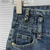 Jeans da donna Pantaloni svasati Jeans Distintivo con lettera in metallo Pantaloni in denim Pantaloni moda di lusso Streetwear 240304