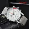 2024 Fashion full brand BNL watch men's multifunction luxury with logo steel strap, leather strap quartz clock five hands multifunction watch