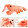 Toys Electric Jumping Shrimp Cat Toy Moving Simulation Lobster Electronic Plush Toys For Dog Cat Stuffed Interactive Toys for Cat Dog