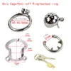 Chastity Cage with Catheter Cock Cage Removable Urethral Dilator Stainless Steel Male Chastity Device Sex Toy for Men