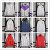 Mens 2023 2024 Fotbollsjackor Tracksuits Real Madrids Hoodie Sport Windbreaker Running mode flera färg Ytterkläder rockar Soccer Training Suit Thin Jacket