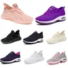 2024 NIEUWE MANNEN VROUWEN SCHOENEN WACHTEN Running Running Flat Shoes Soft Sole Fashion Purple White Black Comfortabele sportkleur Blokkering Q100 GAI