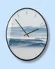 Wandklokken Nordic Metaal Stille Klok Mist Bos Decoratief Schilderen Kleine Frisse Slaapkamer Woonkamer Horloge Home Decor 50A0481172643