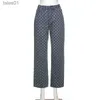 Jeans pour femmes ALLNeon mode en détresse desserré pantalon bleu droit Hip Hop Demin taille jean Streetwear Rave automne 240304