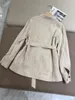 Damenjacken Leinen Trench Bund Jacke weiblich 2024 Frühling Sommer B C