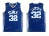 Maillot Duke Blue Devils 4 Maillot JJ Redick 32 Christian Laettner 33 Grant Hill blanc Tous cousus NCAA Basketball Wear