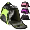 Strollers Cat Dog Foldable Carrying Bags Soft Portable Breathable Rubber Mesh Luggage Durable Lightweight Pet Outing Backpack For Travel