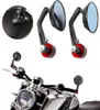 Motorcycle 78quot Black Rotation Rear View Mirror Round 22mm Handlebar Bar End Blue Glass Foldable Side View Mirrors Universal7914796