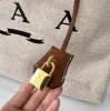 Klasyczna damska torba na płótnie luksusowe nylonowe lniane sprzęgło do makijażu torby na zakupy męskie Raffias projektant torby na bicie duże torebki torby na plażę 41*32 cm A1