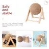 Scratchers Cat Scratching Toy Interactive Climbing Ball Kitten Training Globe Wood Scratcher Sisal