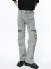 Herenjeans SYUHGFA Kleding Rits Ontwerp Amerikaanse stijl Zakken Baggy Mannelijke denimbroek High Street 2024 Lentetrend