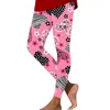 Women's Pants Casual Fashionable Outdoor Funny Print Slim Stretch Yoga Nine Minute Skin Friendly Ropa De Mujer