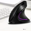 Mice 2.4G BT Dualmode Wireless Mouse Vertical Gaming Mouse Ergonomic Desktop Upright Mouse 2400 DPI USB Mice for PC Laptop Office