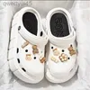 2024 Mode Vrouwen Slippers Sandalen Platform Klompen Met Charms Dikke Zool Eva Slippers Comfortabele Casual Schoenen Voor Vrouwelijke 41