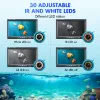 Finders Eyoyo Portable Underwater 30 LED釣りカメラキットサポートDVR 7インチモニタービデオフィッシュ検出器1000TVL