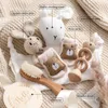 طفل Twel Toy Toy Set Milestone Cards Accessories Pographic Progs Grantly Remploring Babies Pos Post Gift Set 240226