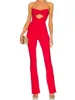Bandage Overall Womems Sommer Lange Flare Hosen Ärmellose Sexy Cut Out Elegante Club Berühmtheit Abend Party Overalls 240304