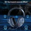 Mobiltelefonörlurar Aula S609 Bluetooth/2,4 g/Type-C Wired Gaming Headset Laddningsbara pluggbara inbyggda mikrofon 4D-ljudeffekt Justerbar storlek YQ240304