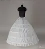 Vita bröllopstillbehör Bollklänning Brudkedjor för Quinceanera 6 Hoops Crinoline för bröllopsprinsessan Bridal Dress Oderski6414928