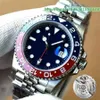 12% rabatt på Watch Watch Clean Mens 40mm Green Pepsi Bezel Batman 2836/3186/3285 Automatisk mekanisk rörelse 904L Armband Box 904Lsteel Case Waterproof med Box