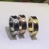 дизайнерское кольцо в классическом стиле для женщин пара для мужчин официальные репродукции Позолоченное 18-каратное фирменное дизайнерское кольцо европейского размера с коробкой 051