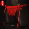 Överdimensionerade män underkläder, triangulära suspender shorts, långa rör, ultratunn, transparent, sexig spets, JJ-uppsättning strumpor, thongs 534043
