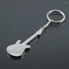 Keychains Guitar Shape Keychain Keyrings Commemorative Alloy Material Keys Rings Car Jewelry Gift For Women Girls