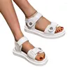 Sandals Women Platform Modern Summer Beach Flats Confortable Hook Look Closed Casual Roman Designer Style Female Slippers Shoes