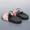 Sandals Fashion flower Heel canvas tazz Slipper Floral slide sandal Woman man snake tiger Beach shoe rubber Sliders Leather loafers sandale luxury Designer shoes