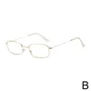 Sunglasses Small Square Glasses Rectangle Retro Metal Frame Female Anime Cosplay Props