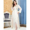 Etnische kleding Eid Mubarak Djellaba Jalabiya Marokkaanse Kaftan Vrouwen Moslim Maxi Jurk Belted Party Jurken Dubai Abaya Turkije Jurk Islamitisch