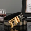 여성용 디자이너 벨트 남성 벨트 Ceinture Luxe Stripe Letter 자동 버클 허리 밴드 패션 고품질 캐주얼 비즈니스 스트랩 버클 진짜 가죽 벨트