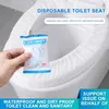 Toiletbrilhoezen 2/4/6PCS Wegwerpkussen Reizen Draagbare Sticker Papier Niet-geweven Waterdichte Universele Hoes
