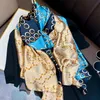 Exquisite design classic letter 100% silk scarf for women lady chic unique nice quality soft headband scarves size 180*90cm