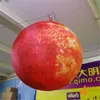 3mD (10ft) luminated Inflatable Balloon Moon Planet Mars Earth With LED Strip For Nigthclub Ceiling Stage Event Decoration