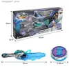 Beyblades Metal Fusion Infinity Nado 6 Advanced Pack - Gold Warrior Phoenix Glowing Spinning Top Gyro With Sword Launcher Icon Metal Ring Tips Kid Toy L240304