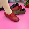 Casual Shoes Women 2024 Spring Vintage Lace Up miękki podeszwy non slip Flats Oxford Leather Woman Single