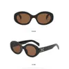 Lunettes de soleil rondes à la mode, lunettes de soleil de marque de styliste, monture en métal noir, lentilles en verre foncé pour hommes et femmes