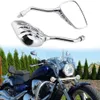 New Universal Aluminum Motorcycle Lever End Modification Side Halloween Rearview Mirror Skeleton Hand P0m9