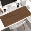 Cuscinetto cuscinetto per mouse grande in legno con base di gomma non slip, bordi cuciti, tastiera tastiera del computer, decorazione della scrivania 40x90cm