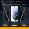 Samsung Galaxy S24 Samsung S23 S22 S21 플러스 지문 잠금 해제 필름 Full Cover 용 Spy Privacy Screen Protector