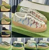 المصمم الفاخر Shoessneaker Canvas Classic Camel and Ebony Platform Menner Runner Tatic Sneakers