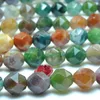 Loose Gemstones Natural Agate Diamond Faceted Round Beads Wholesale Gemstone Semi Precious Stone Bracelet Necklace Jewelry Making