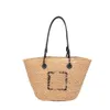 Summer Beach Bag Womens Handväska axelväska loe designer tote väska hand vävd armhåle tote stor kapacitet shopping väska kvinnor modeväskor