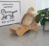 Zarysowniki drewniane faliste koty srapyer desek salonowy kota drapanie po szlifowaniu pazurów pazurów dla kotów produkty akcesoriów dla zwierząt domowych