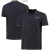 T-shirts pour hommes Uniformes de course F1 Nouveaux uniformes de course à revers Été Plus Taille Vêtements de fan personnalisés Polos respirants décontractés