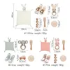 طفل Twel Toy Toy Set Milestone Cards Accessories Pographic Progs Grantly Remploring Babies Pos Post Gift Set 240226